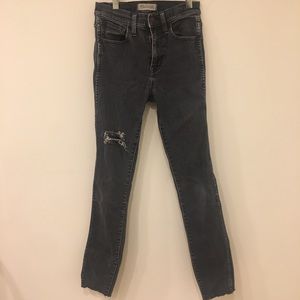 madwell highwausted black jeans